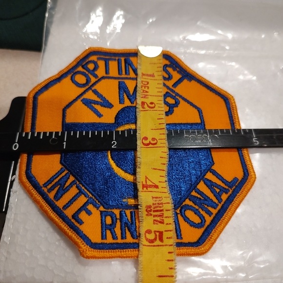 Vintage Optimist International see-on patch approx 5" x 5" - Picture 6 of 7